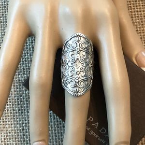 Silpada Sterling Helen of Troy Shield Ring Sz 7